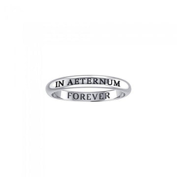 IN AETERNUM FOREVER Sterling Silver Ring TRI609 - Jewelry